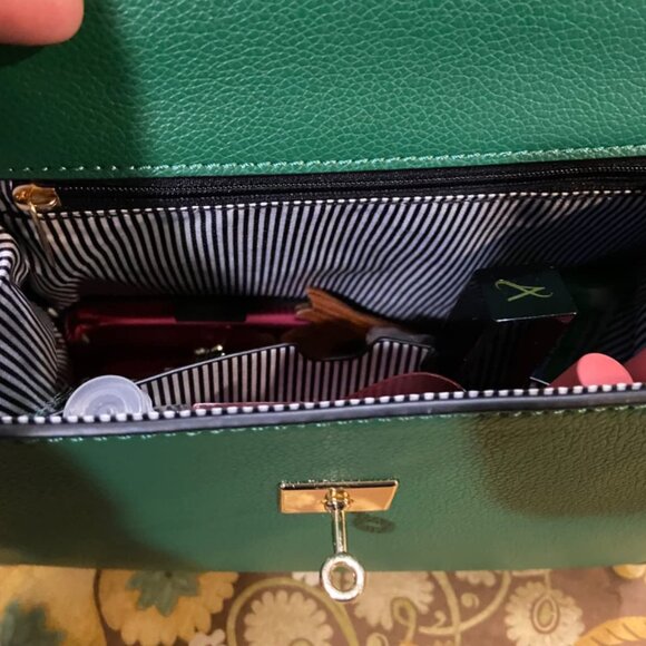 Neiman Marcus Top Handle Leather Satchel Bag - Picture 7 of 7